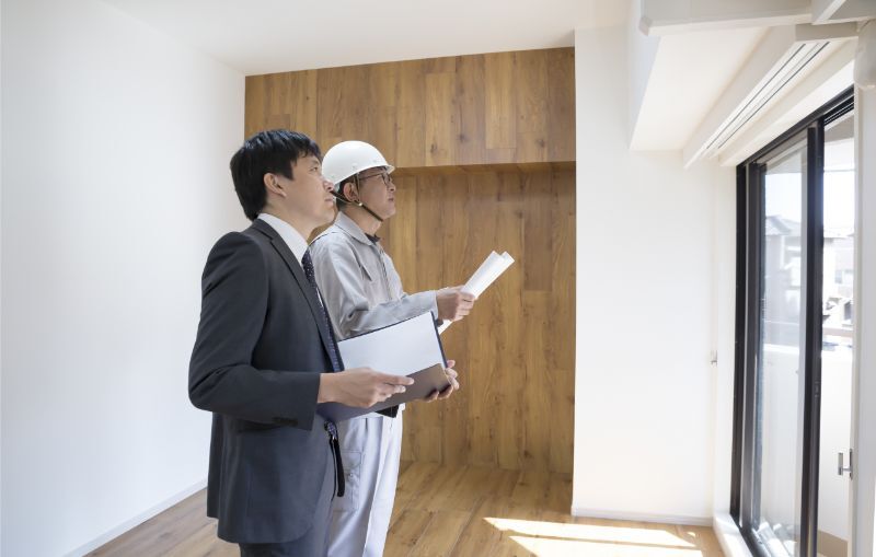 お問い合わせののちにスタッフがお伺い